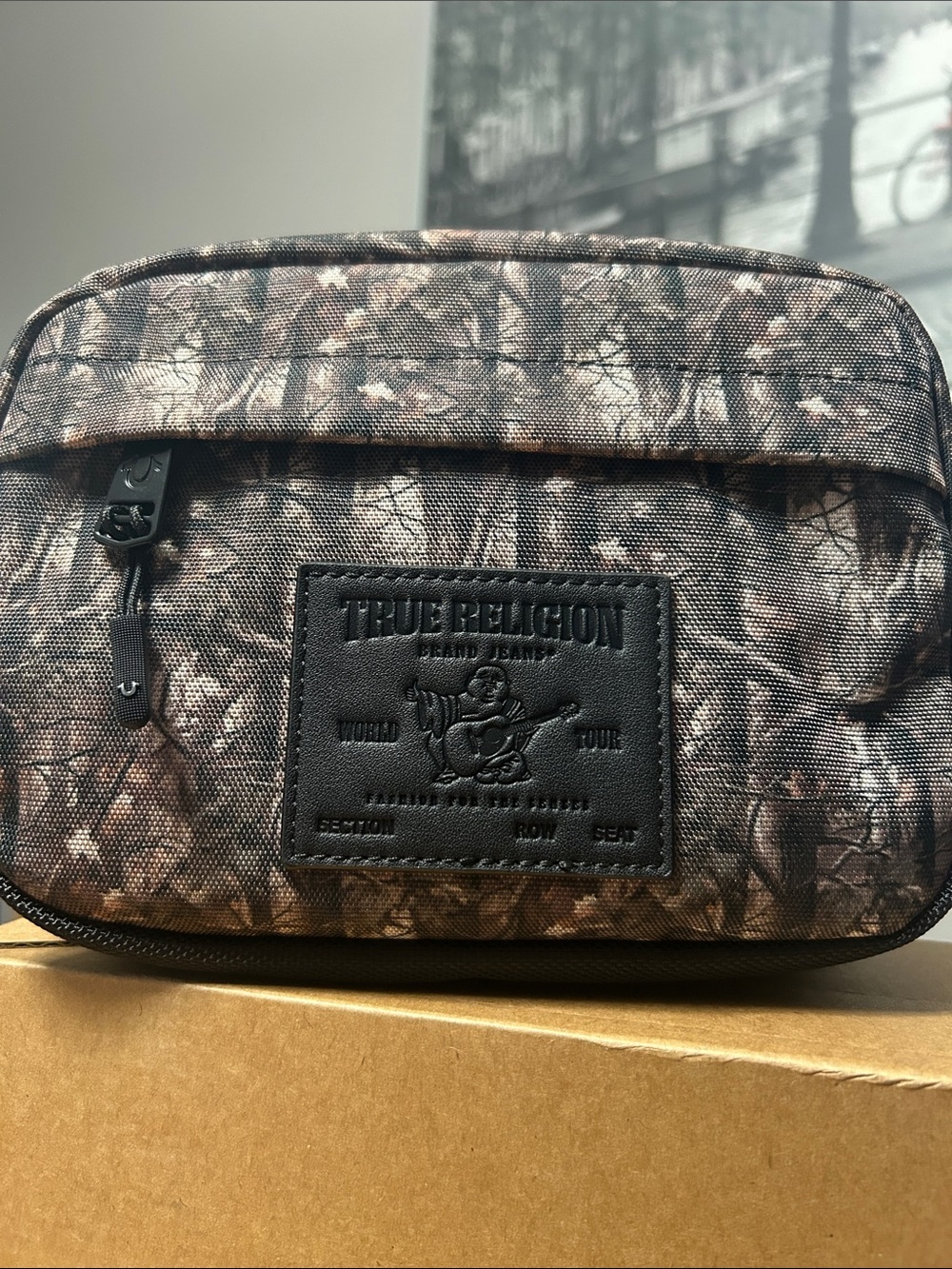 True Religion Brown Camo Fanny Pack